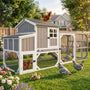 95" Wooden Chicken Coop with Run — Fits 3–6 Hens