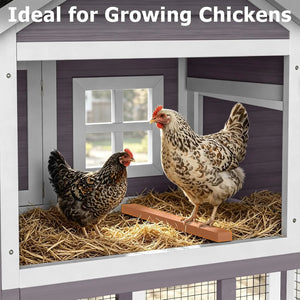 153" Mobile Chicken Coop with Run — Fits 6–10 Hens