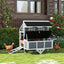 43" Wooden Chicken Coop on Wheels — Fits 2–4 Hens