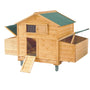 60" Wooden Mobile Chicken Coop — Fits 4–6 Hens
